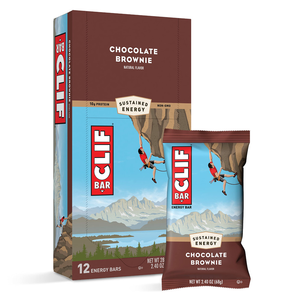 New CLIF Energy Bar Chocolate Brownie 12 x 68g Bars