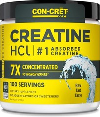 CON-CRET Creatine HCl Powder | Muscle, Cognitive, 2.6 Ounce (Pack of 1)