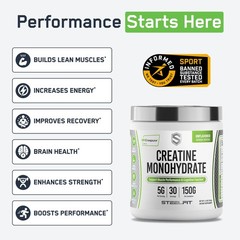 Creapure Creatine Monohydrate Powder – German Creatine Powder for Men & Women…