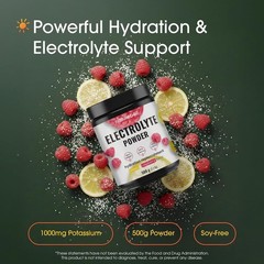Electrolytes Powder – 500 g – Hydration Support with Essential Minerals – Ene…