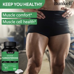 Turkesterone 1000mg High Strength Supports Muscle, Testosteron, 30/60/120 Caps