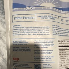 equip Prime Protein Grass-Fed Beef Isolate Powder Chocolate 1.98lb