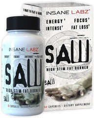 Insane Labz SAW High Stim Fat Burner Thermogenic Weight Loss 60 Capsules New