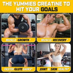 (180 Count) Creatine Monohydrate Gummies for Men & Women – Creatine Pre Worko…