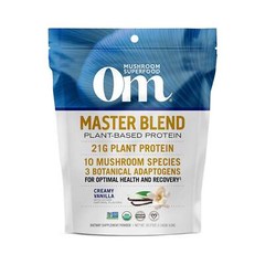 Om Master Blend Plant-Based Protein Powder Creamy Vanilla Flavor 18.27 Oz