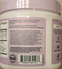 Bloom HIGH ENERGY PRE-WORKOUT 7 oz Size (30 Ser) Sour Peach Rings BEST BY 8/26