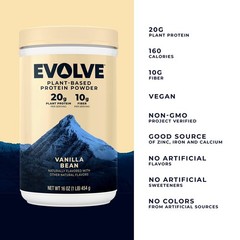 Evolve Protein Powder, Ideal Vanilla, 20g Protein, 1 Lb