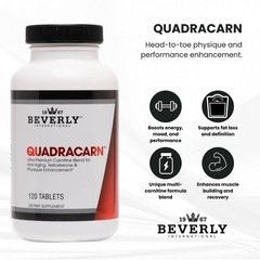 Beverly International Quadracarn 4XPotency, Lab Tested UltraPremium Carnitine…