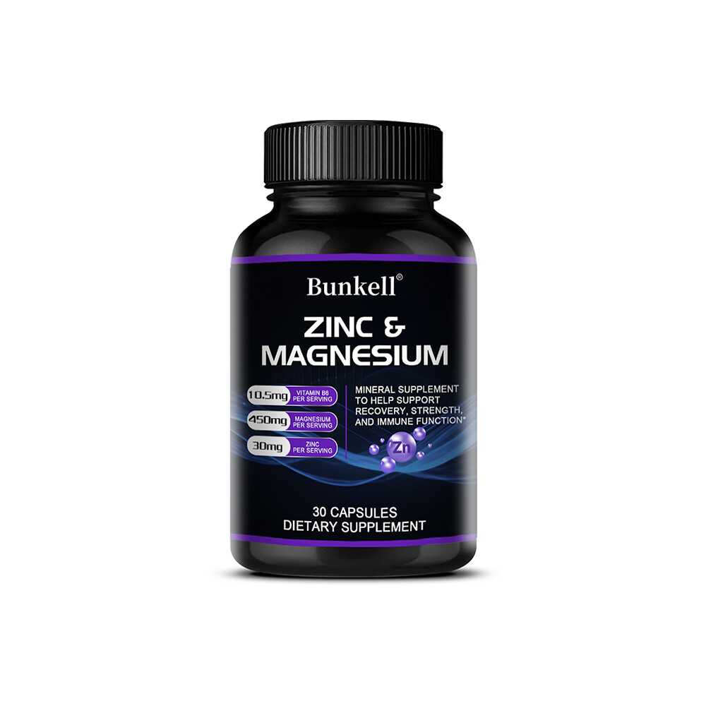 Zinc Magnesium w/Vitamin B6 – Restful Sleep, Anti Stress AntiAnxiety supplement