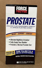 Force Factor Prostate Support Beta-Sitosterol Saw Palmetto 60 Softgel Exp 1/28+