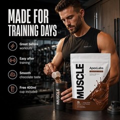 Apex Labs Protein Powder MUSCLE 15 servings 8.55oz EXP 05/2028