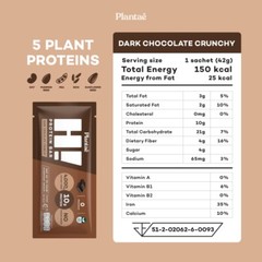 3x Plantae Hi Protein Bar Snack Plant Based Vegan High Fiber No Sugar Added