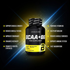 BCAA+B6 VITAMIN – TOP amino acids, protein, energy for muscles and regeneration