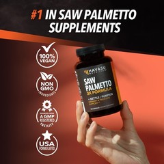 Saw Palmetto Supplement with Stinging Nettle and 120 Count (Pack of 1)