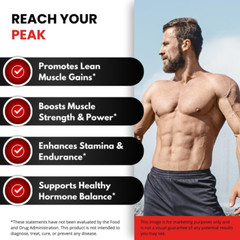 TestMax – Testosterone Booster – 2 Bottles – 180 Capsules