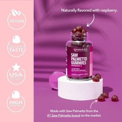 Saw Palmetto for Women 2500 mcg Biotin Gummies DHT Blocker & Biotin Gummies 120c