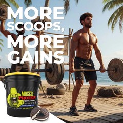 Whey Protein Muscle Powder with 25g Protein, 162 Servings, 12LB,