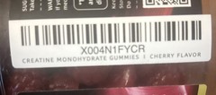 2x 120ct Happyummmm Creatine Monohydrate 240ct Gummies Cherry & Raspberry