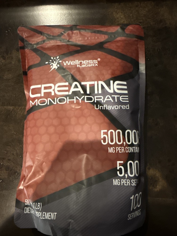 Creatine Monohydrate Powder 100 Servings Unflavored EXP 10/27 NEW
