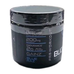Bucked Up Pre-Workout Energy Pump Powder 25 Servings – Blue Raz – Size: 9.3 oz