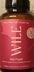 WILE HOT FLASH SUPPORT Hot Flash & Night Sweats 60 Caps (30 Serv) BEST BY 05/26