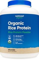 Nutricost Organic Rice Protein Powder (5 LB) – Gluten-Free, Non-GMO