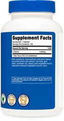 Nutricost L-Glycine 1000mg, 120 Capsules, Vegetarian, Non-GMO and Gluten Free
