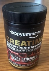 2x Happyummmm Creatine Monohydrate 210ct Gummies 5000MG Strawberry & Raspberry