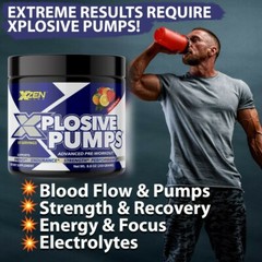 Pre-Workout Powder Bucked Muscle Pump up Supplement Energy Focus 50 Servings FP