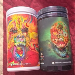 PandaSupplements Pre-Workout Powder Chaos CognatiQ Dynamine 17.66oz 18.46oz