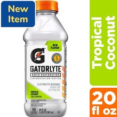 Gatorade Gatorlyte Tropical Coconut 20oz 6 Pack Rapid Rehydration Drink