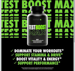 TEST BOOST Max Sculptnation Build Muscle Men Fat Weight Loss Multivitamin NEW