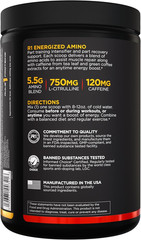 Rule 1 Energized Amino – Anytime Energy and Recovery Support with Bcaas, Glutami