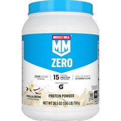 Muscle Milk Zero 100 Calorie Protein Powder Vanilla 15G Protein 1.65 Pound 25