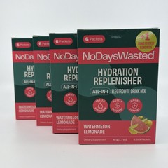 No Days Wasted Hydration Replenisher Watermelon Lemonade 30 Packets NEW SEALED