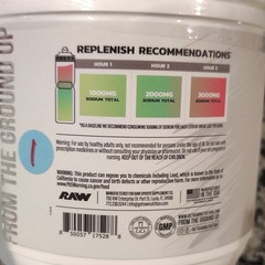 RAW Endurance Replenish Electrolyte Powder Watermelon Mojito 60 Servings