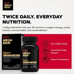 GNC Mega Men Sport Multivitamin for | Performance, 90 Count (Pack of 1)