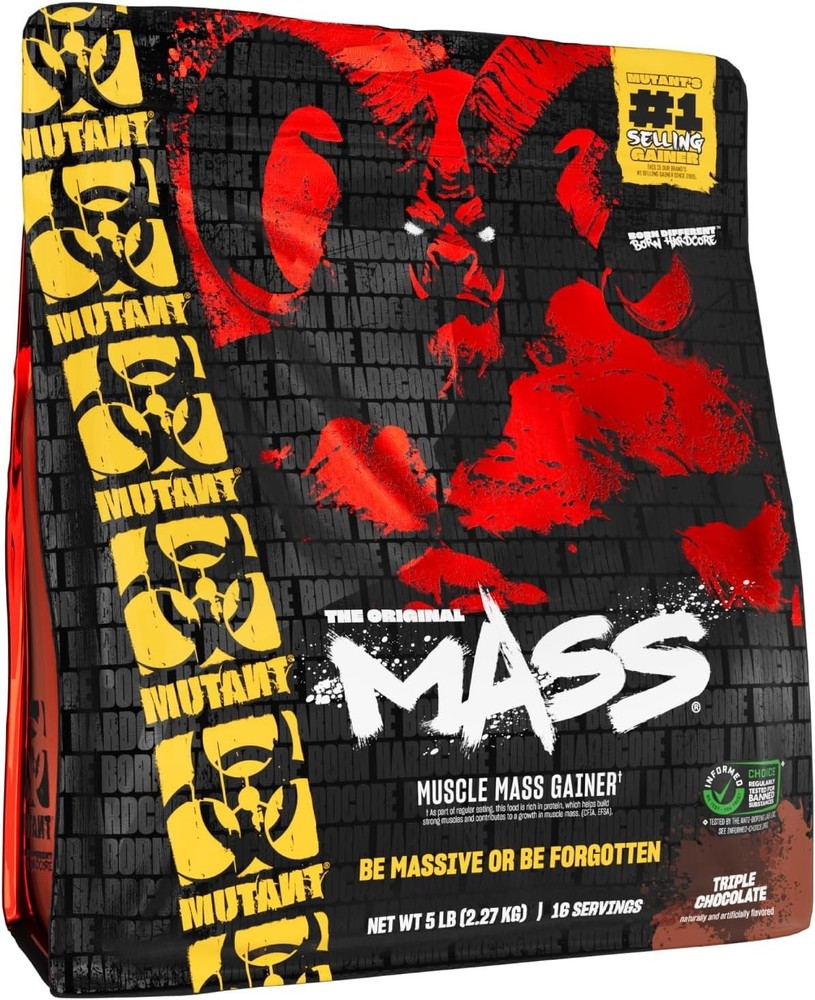 Fit Foods Mutant Mass – Muscle Mass Gainer Triple Chocolate 5 lbs / 2.27 Kg