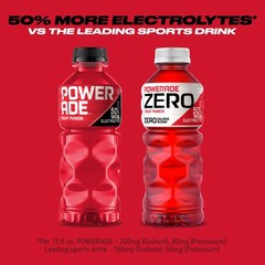 POWERADE Fruit Punch Electrolyte Sports Drink, 20 fl oz, 8 Pack Bottles