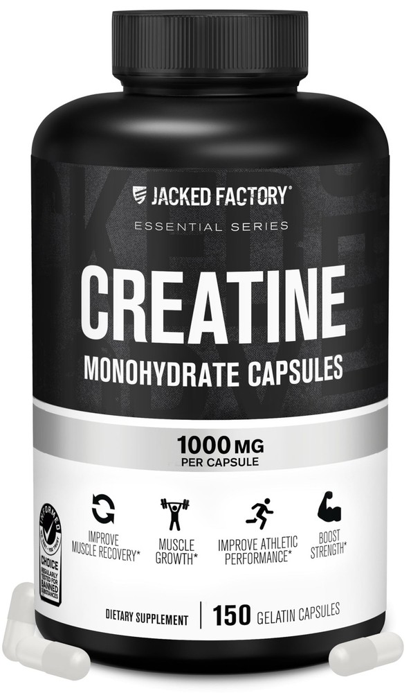 Creatine Monohydrate Capsules – Creatine Pills for Muscle Growth, Increased S…