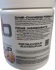 Bucked Up Pink Lemonade Bucked Up Non-Stimulant No Caffeine Exp 3/27 30 Servings