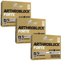 Arthroblock Forte 60-180Cap Joint Support Health Recovery Pain Relief Supplement