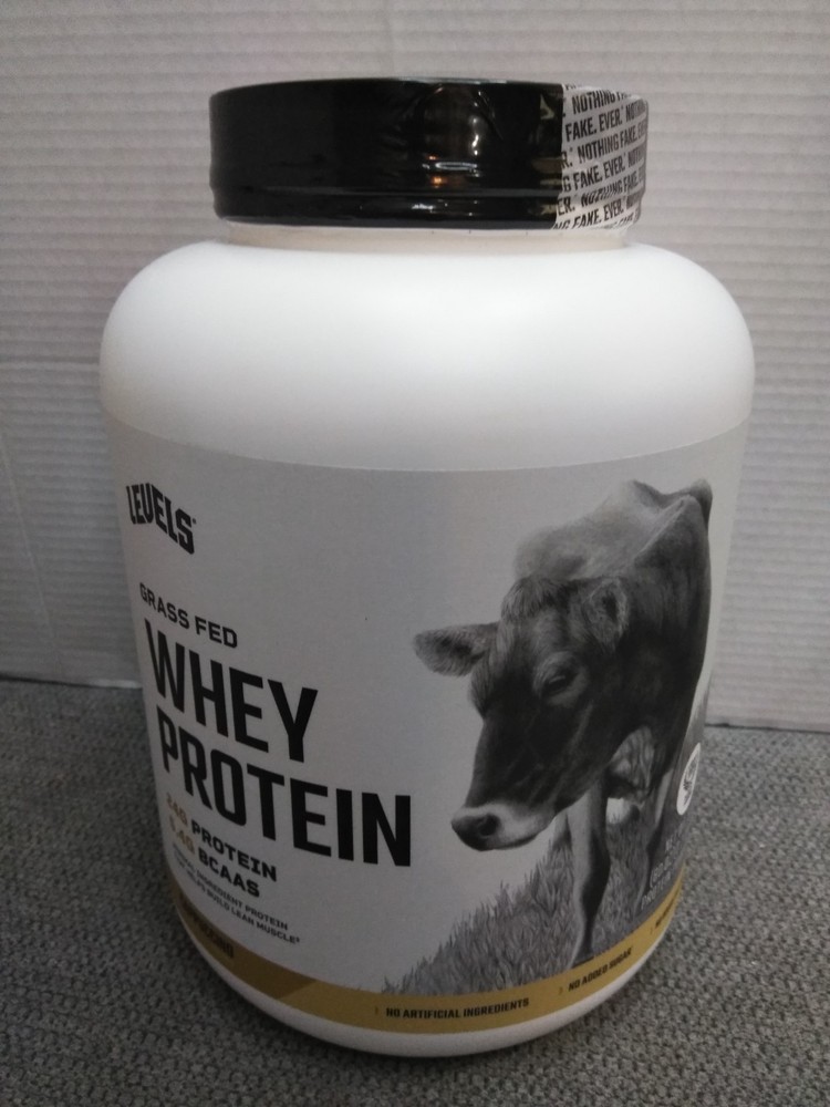 NEW Levels Whey Protein Powder, Cappuccino, 5 lb, 24g Protein (SEALED)