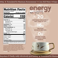 Perk Energy + Extra Protein Powder (1.3 LB) Chai Latte – Witney Carson Edition