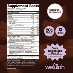 Wellah Grass-Fed Whey Protein Isolate Powder (Dark Chocolate) 30 Servings