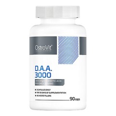 OstroVit DAA 3000 90 Caps. Anabolic Testosterone Booster D-Aspartic Acid Pills