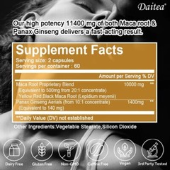 Maca Root Ginseng – Male Enhancement – Increase Size, Performance, Stamina