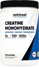 Micronized Creatine Monohydrate Powder 500G – 5000mg Per Serving, 100 Servings