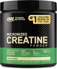 NEW Optimum Nutrition Micronized Unflavored Creatine Powder 10.58OZ 300G 60SERV