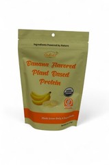 Nutri-hut Banana Plant Based Protein Powder 6oz Vegan Organic Non-GMO New